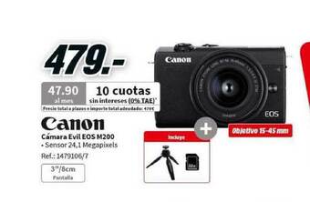 MediaMarkt Canon Cámara Evil Eos M200 oferta