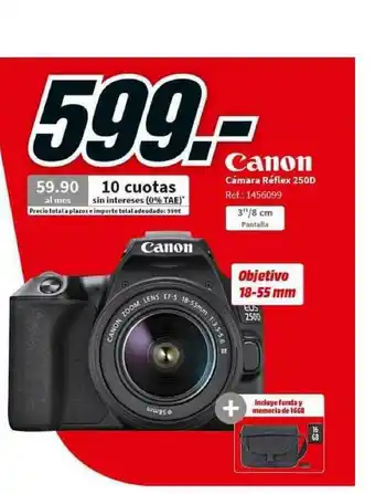 MediaMarkt Canon Cámara Réflex 250d oferta