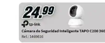 MediaMarkt Tp-link Cámara De Seguridad Inteligente Tapo C200 360 oferta