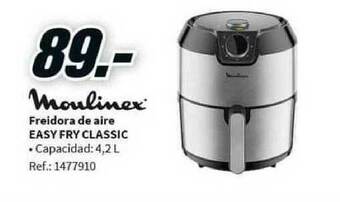 MediaMarkt Moulinex Freidora De Aire Easy Fry Classic oferta
