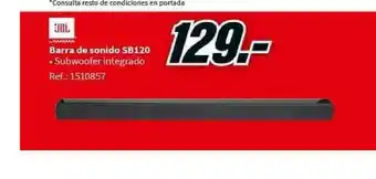 MediaMarkt Jbl Barra De Sonido Sb120 oferta