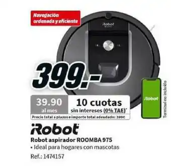 MediaMarkt Robot Robot Aspirador Roomba 975 oferta