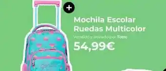 Mochila Escolar Ruedas Multicolor