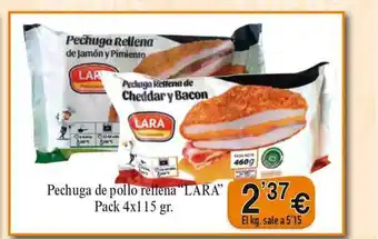 Congelados Copos Pechuga De Pollo Rellena Lara oferta