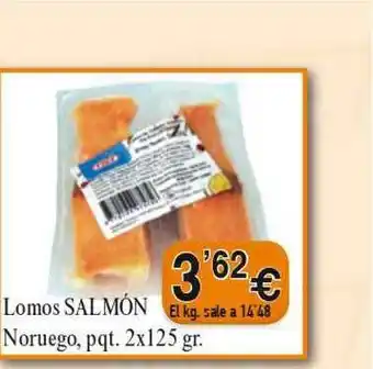 Congelados Copos Lomos Salmón Noruego oferta