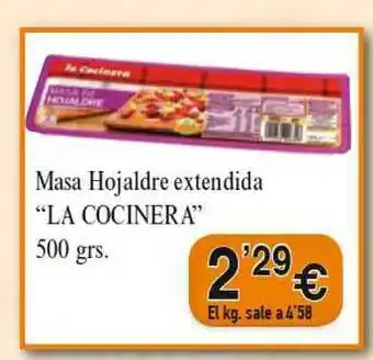 Congelados Copos Masa Hojaldre Extendida La Cocinera oferta