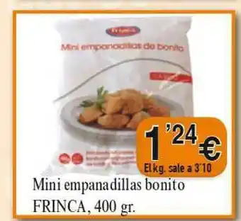 Congelados Copos Mini Empanadillas Bonito Frinca 400gr oferta
