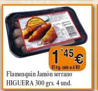 Congelados Copos Higuera Flamenquin Jamón Serrano x 300grs oferta