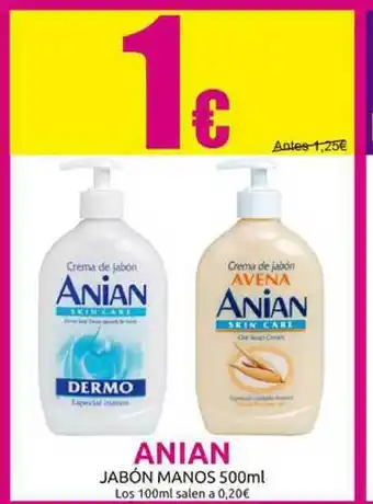 Muchas Perfumerías Anian Jabón Manos oferta