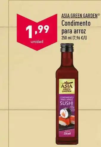 ALDI Asia Green Garden Condimento Para Arroz 250ml oferta