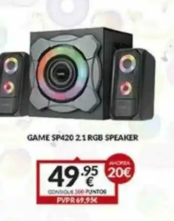 Game Game Sp420 2.1 Rgb Speaker oferta
