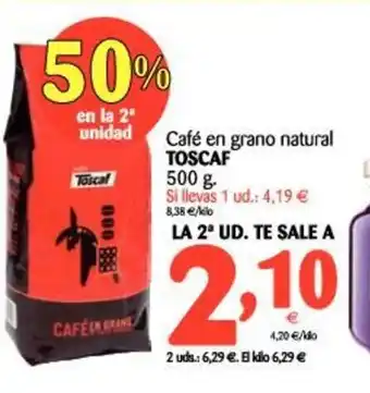 Alimerka Toscaf Café en grano natural 500g oferta