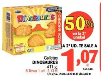 Alimerka Dinosaurus Galletas 411g oferta