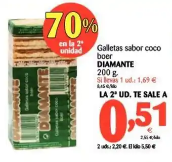Alimerka Diamante Galletas sabor coco boer 200g oferta