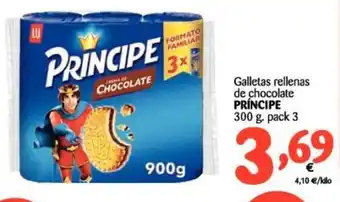 Alimerka Príncipe Galletas rellenas de chocolate 300g pack 3 oferta