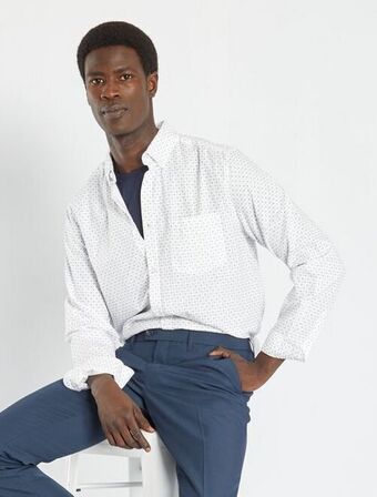 Kiabi Camisa oxford de rayas oferta