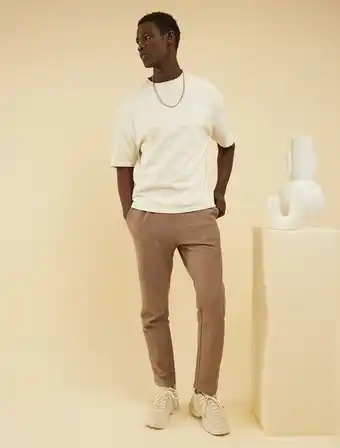 Kiabi Pantalón slim de punto liso oferta