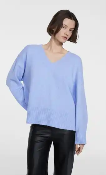 Jersey cuello pico tacto suave