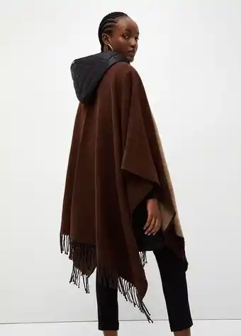 Liu Jo Poncho con logotipo y flecos oferta