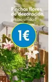 TEDi Pinchos flores de decoración, precio unidad 1€ oferta