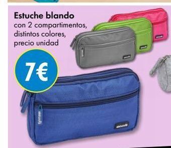 TEDi Estuche blando con 2 compartimentos,  distintos colores, precio unidad  7€  0 oferta