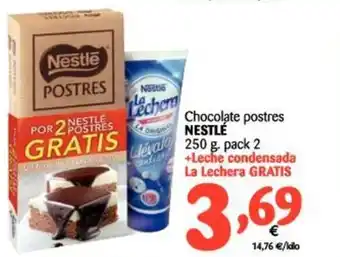 Alimerka Nestlé Chocolate postres 250g pack 2 + Leche condensada La Lechera Gratis oferta