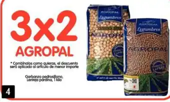 Alimerka Agropal Garbanzo pedrosillano, Lenteja pardina, 1 kilo oferta