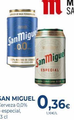CashDiplo Cerveza san miguel oferta