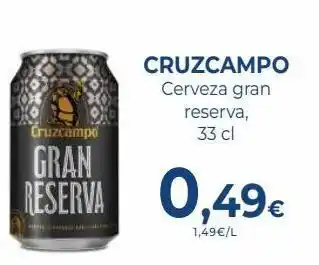 CashDiplo Cerveza cruzcampo oferta