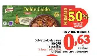 Alimerka Knorr Doble caldo de carne 16 pastillas oferta