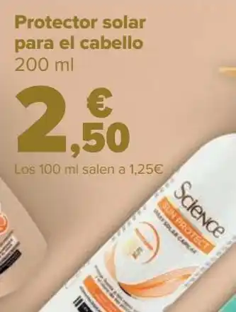 Carrefour Protector solar para cabello oferta