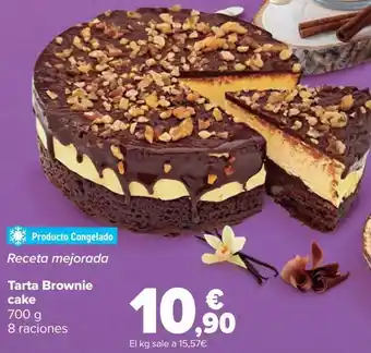 Carrefour Tarta brownie cake oferta