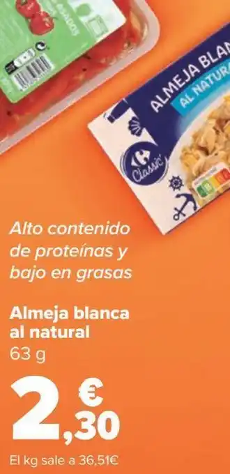 Carrefour Almeja blanca al natural oferta