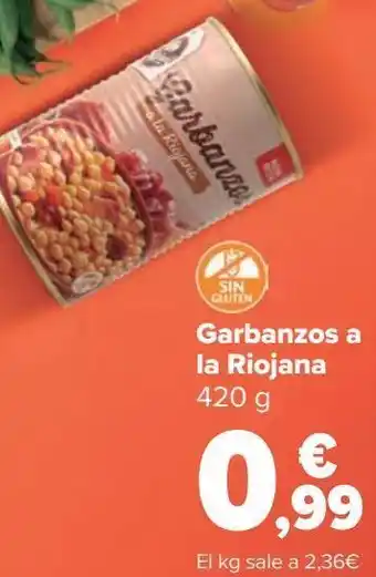 Carrefour Garbanzos a la riojana oferta