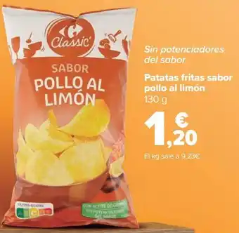 Carrefour Patata fritas sabor pollo al limón oferta