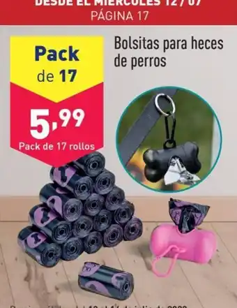 ALDI Bolsitas para heces de perros oferta