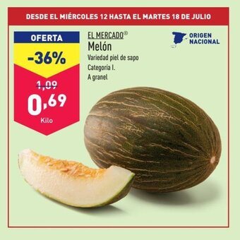 ALDI EL MERCADOⓇ Melón oferta
