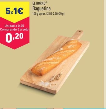 ALDI EL HORNO Baguetina oferta