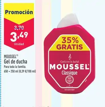 ALDI MOUSSELⓇ Gel de ducha oferta
