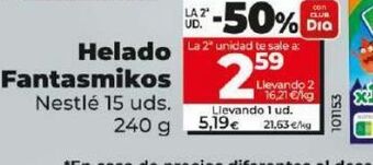 Dia Helados nestlé oferta