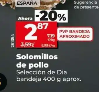 Dia Solomillo de pollo dia oferta