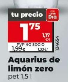 Dia Bebida isotónica aquarius oferta
