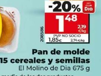 Dia Pan de molde dia oferta