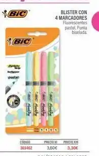 Carlin Bic postel código 303462 0000 precioxi 3,60€ precioxio 3,30€ oferta