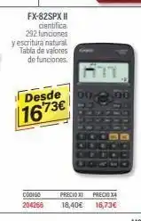Carlin Fx-82spx ii cientifica. 292 funciones y escritura natural tabla de valores de funciones. desde 1673€ codigo precidx preci oferta