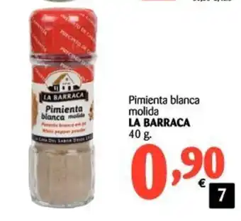 Alimerka La Barraca Pimienta blanca molida 40g oferta