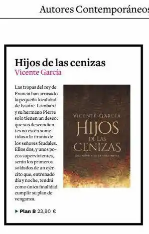 Casa del Libro Hijos de las cenizas vicente garcía autores contemporáneos las tropas del rey de francia han arrasado la pequeña localidad oferta