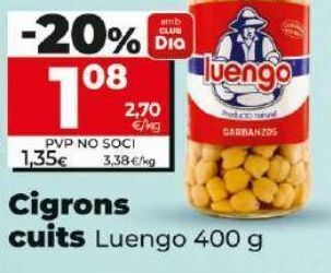 Dia Cigrons cuits oferta