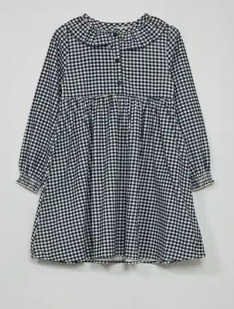 Kiabi Vestido de terciopelo vichy oferta