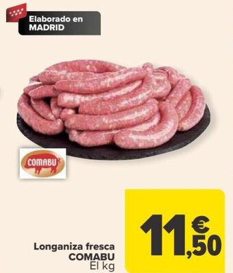 Carrefour Longaniza fresca COMABU El kg oferta